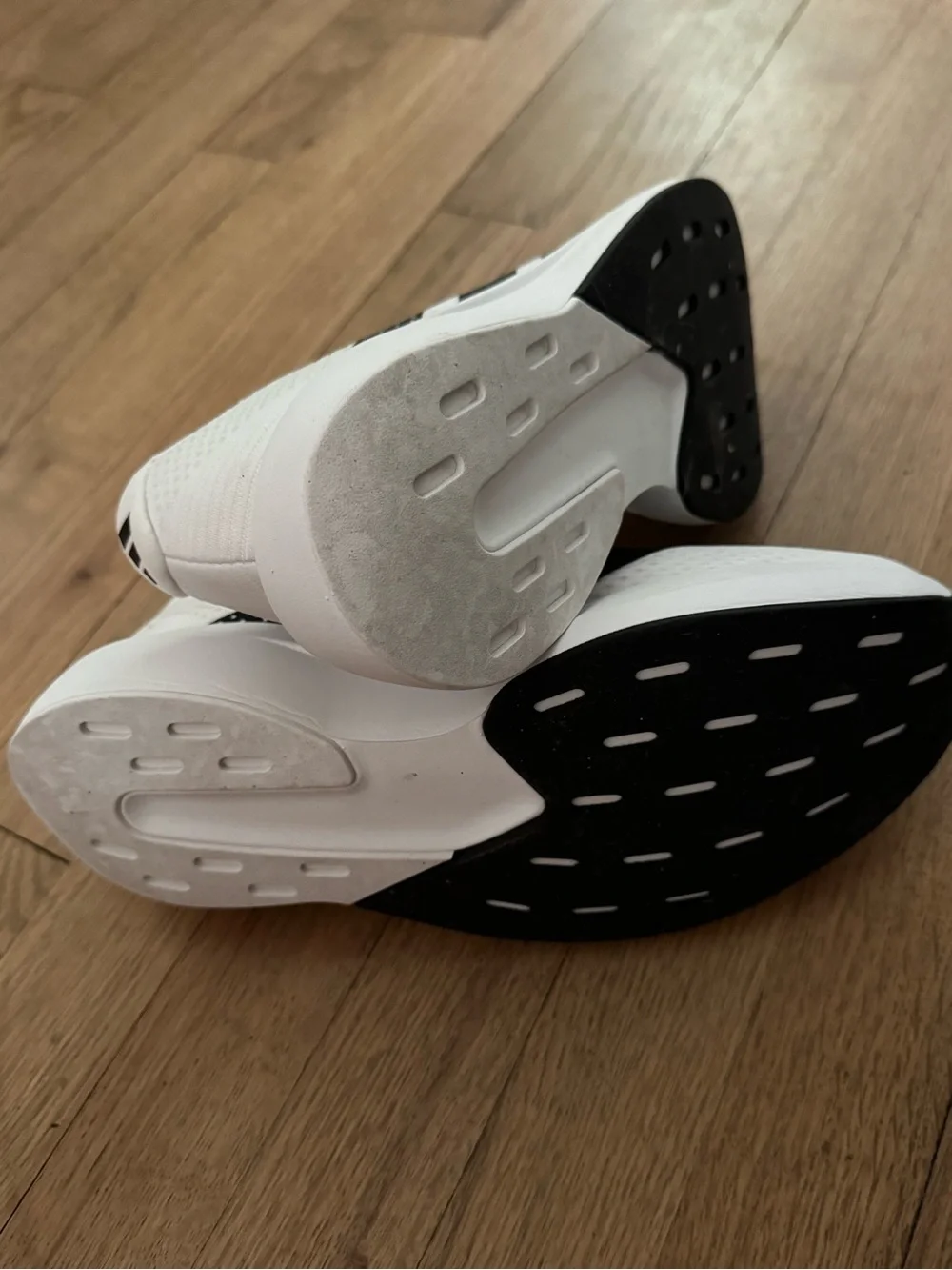adidas White and Black Adizero Racer Men's Running Shoe